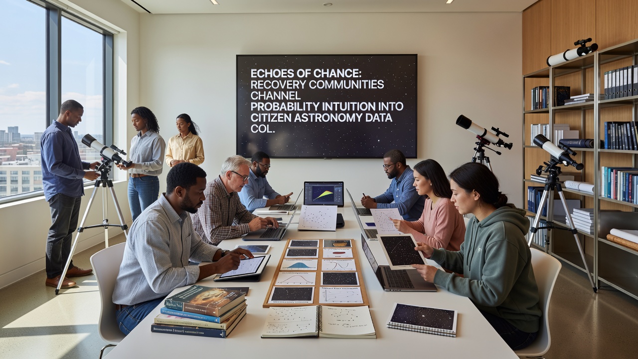 Teilnehmende bei der gemeinsamen Auswertung astronomischer Daten am Computer in einem Workshop-Setting